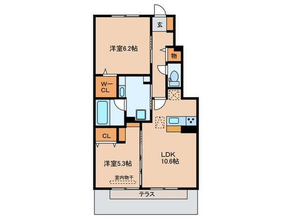 ソレイユ陸番館の物件間取画像